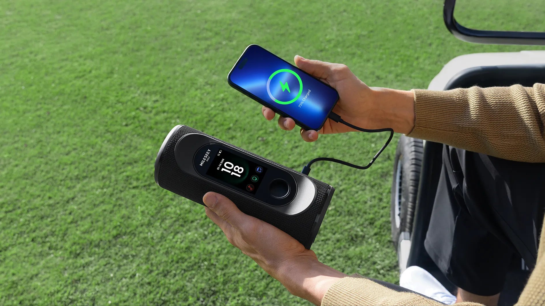 MILESEEY GeneSonic Pro 着脱式 ゴルフ GPS スピーカー – Mileseey.JP