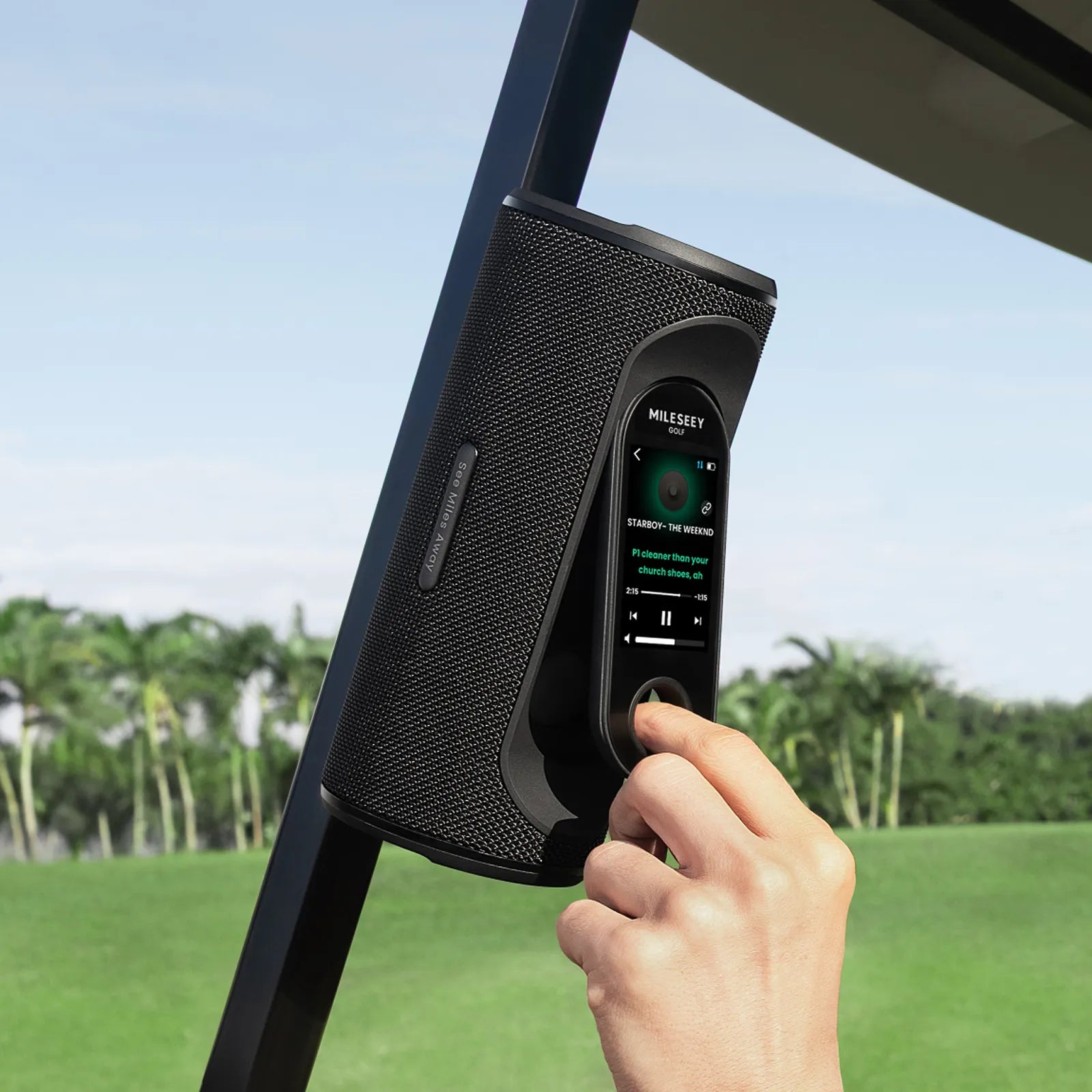 MILESEEY GeneSonic Pro 着脱式 ゴルフ GPS スピーカー